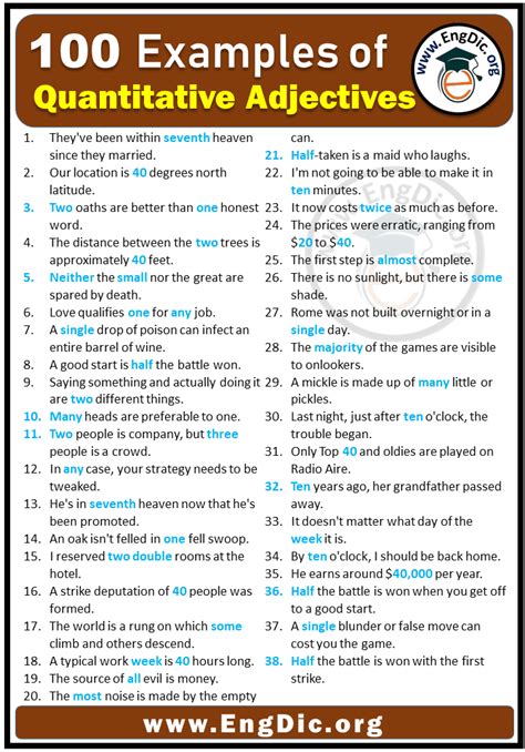 quantitative sample sentence|example of quantitative adjectives.